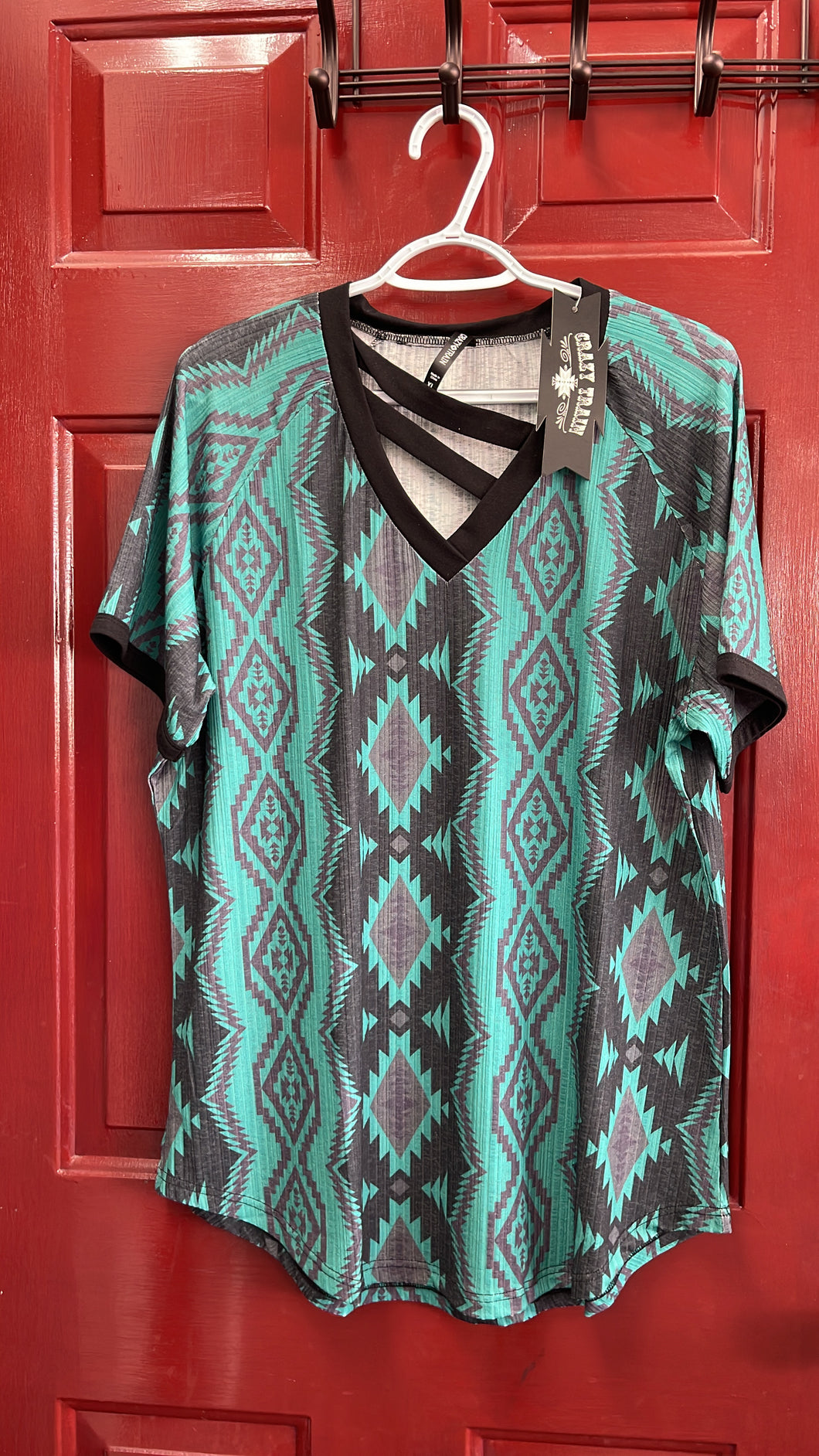 teal aztec