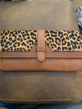 Load image into Gallery viewer, leopard cowhide wallet
