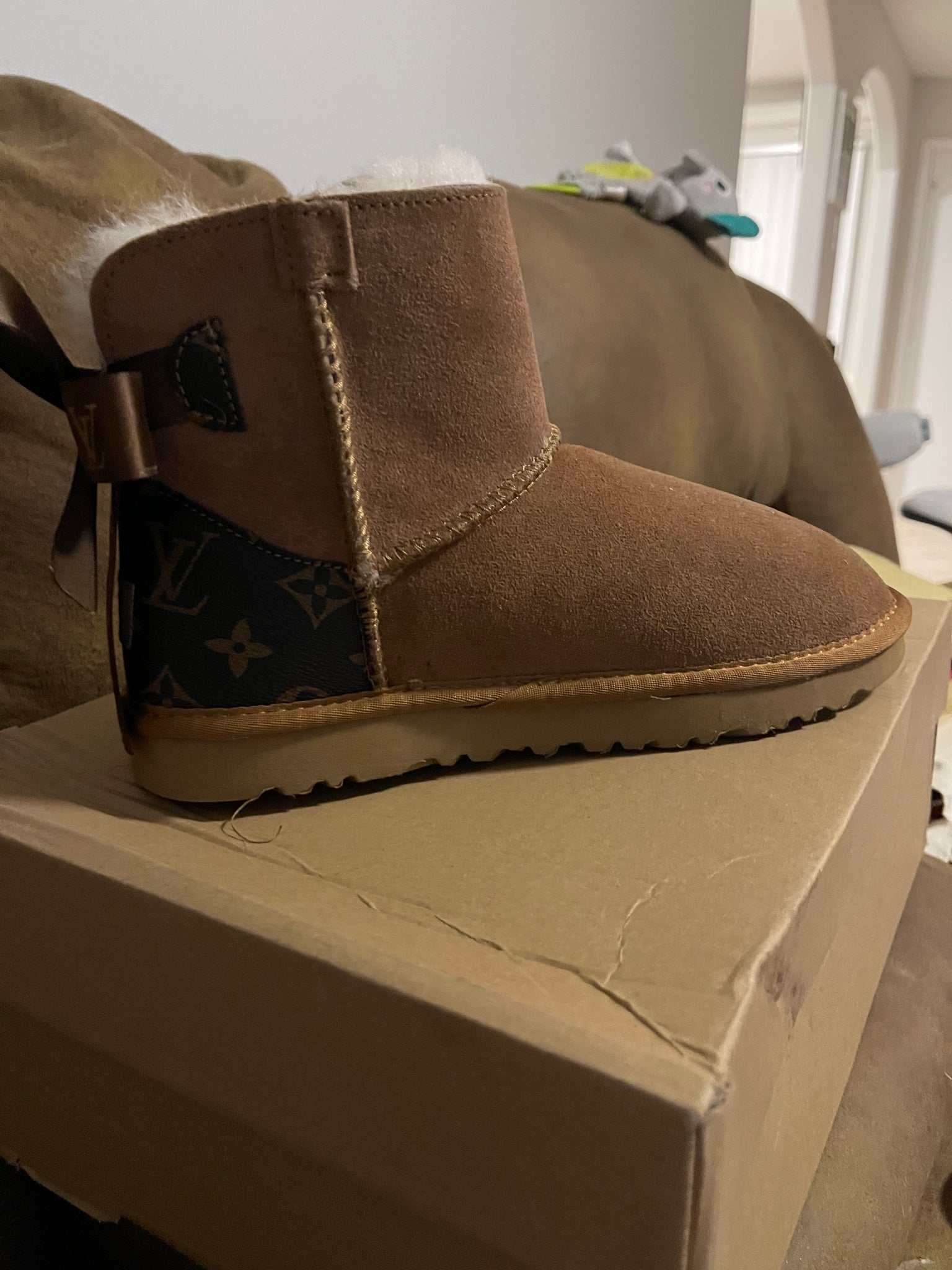 Brown LV UGG Boots - IR Fashion